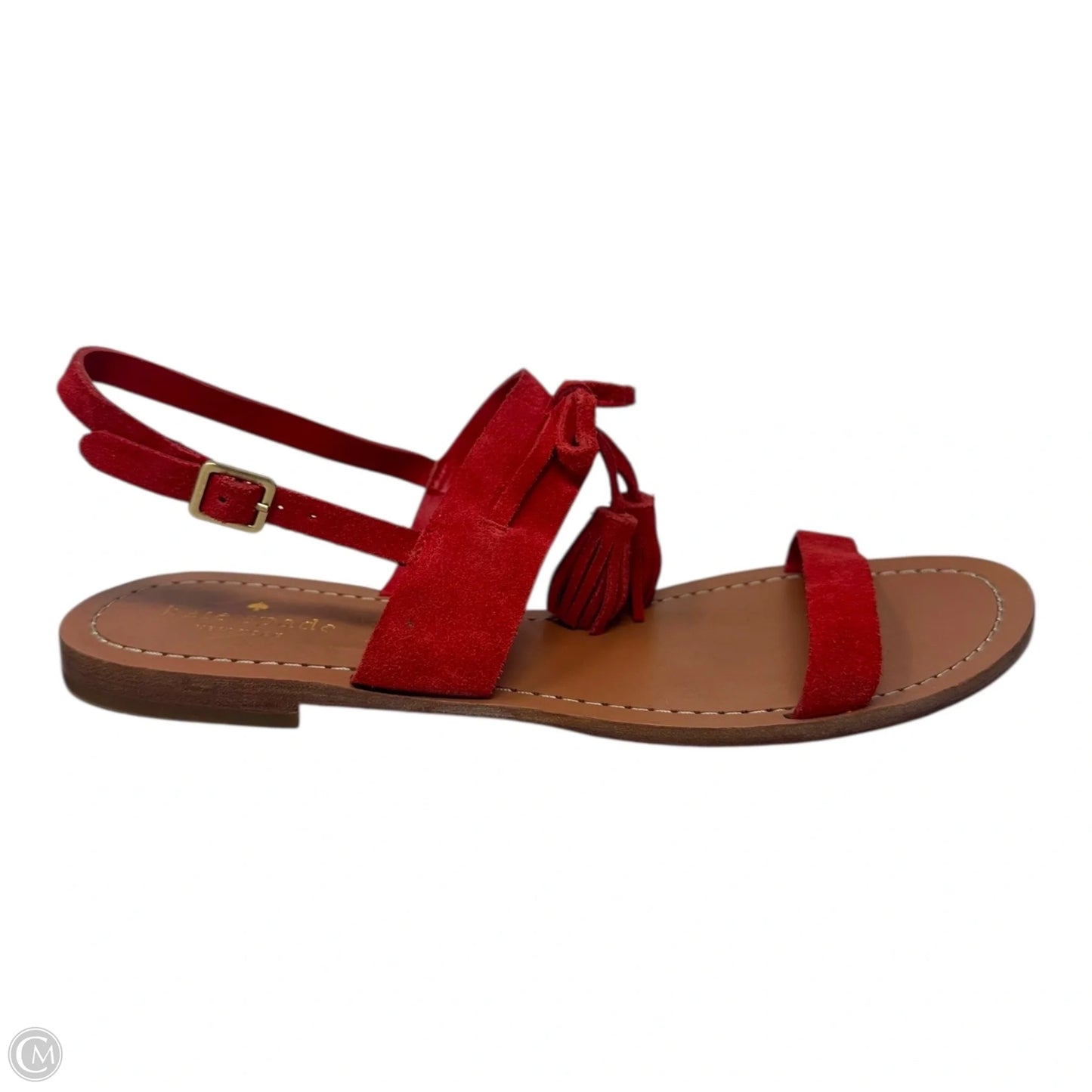 Carlita Tassel Sandals Designer By Kate Spade In Orange, Size: 9