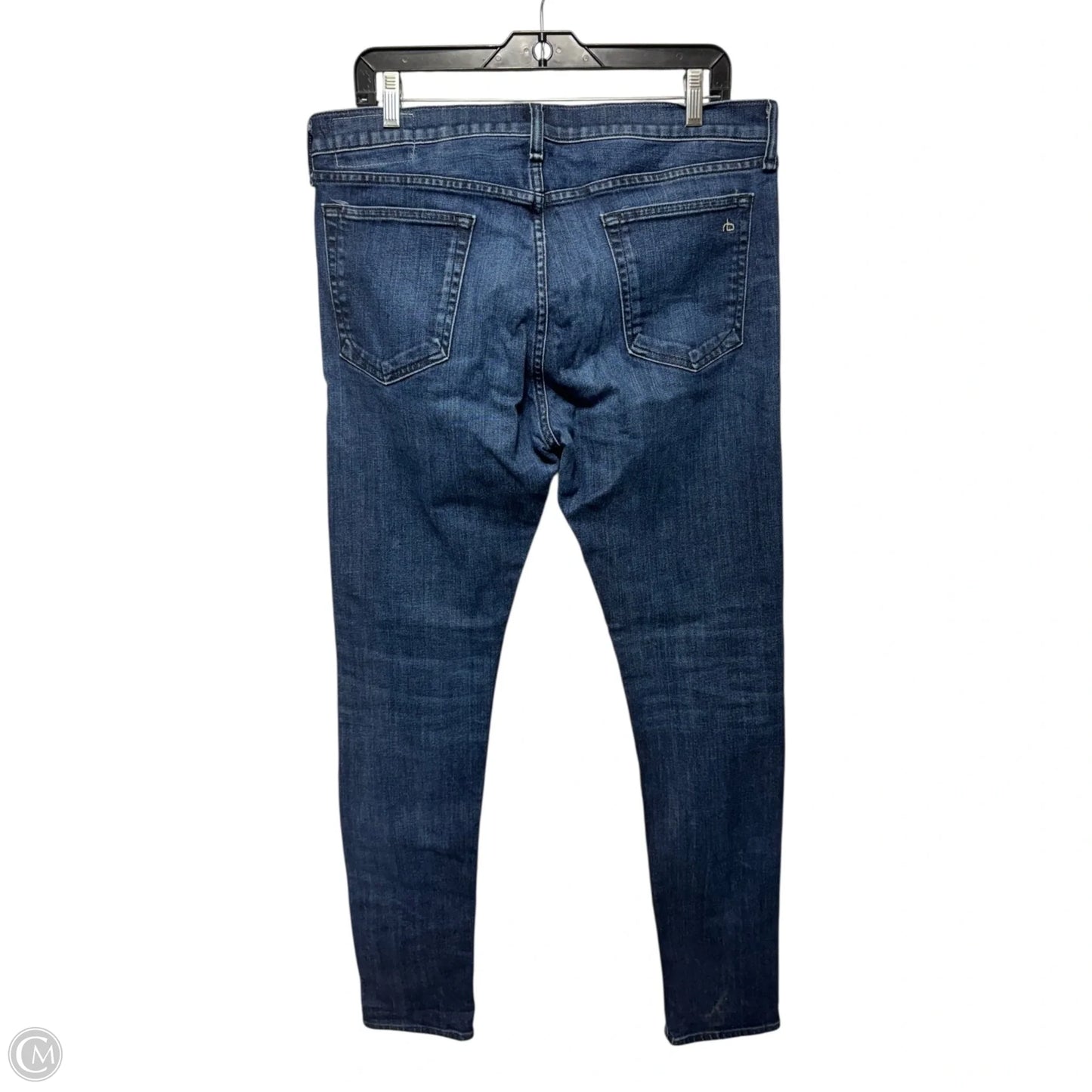 Fit 1 Extra Slim Jeans By Rag & Bones Jeans In Blue Denim, Size: 18