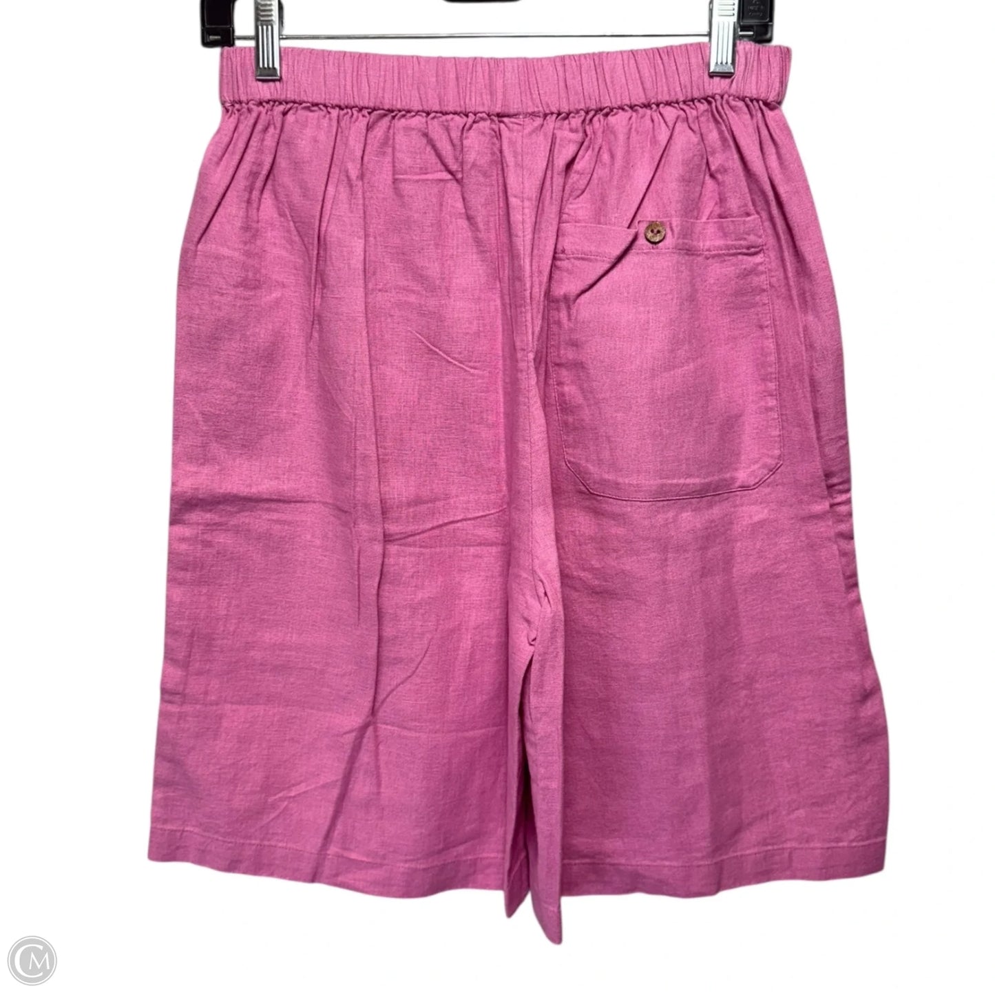 On Repeat Linen Shorts By Free People In Pink, Size: S