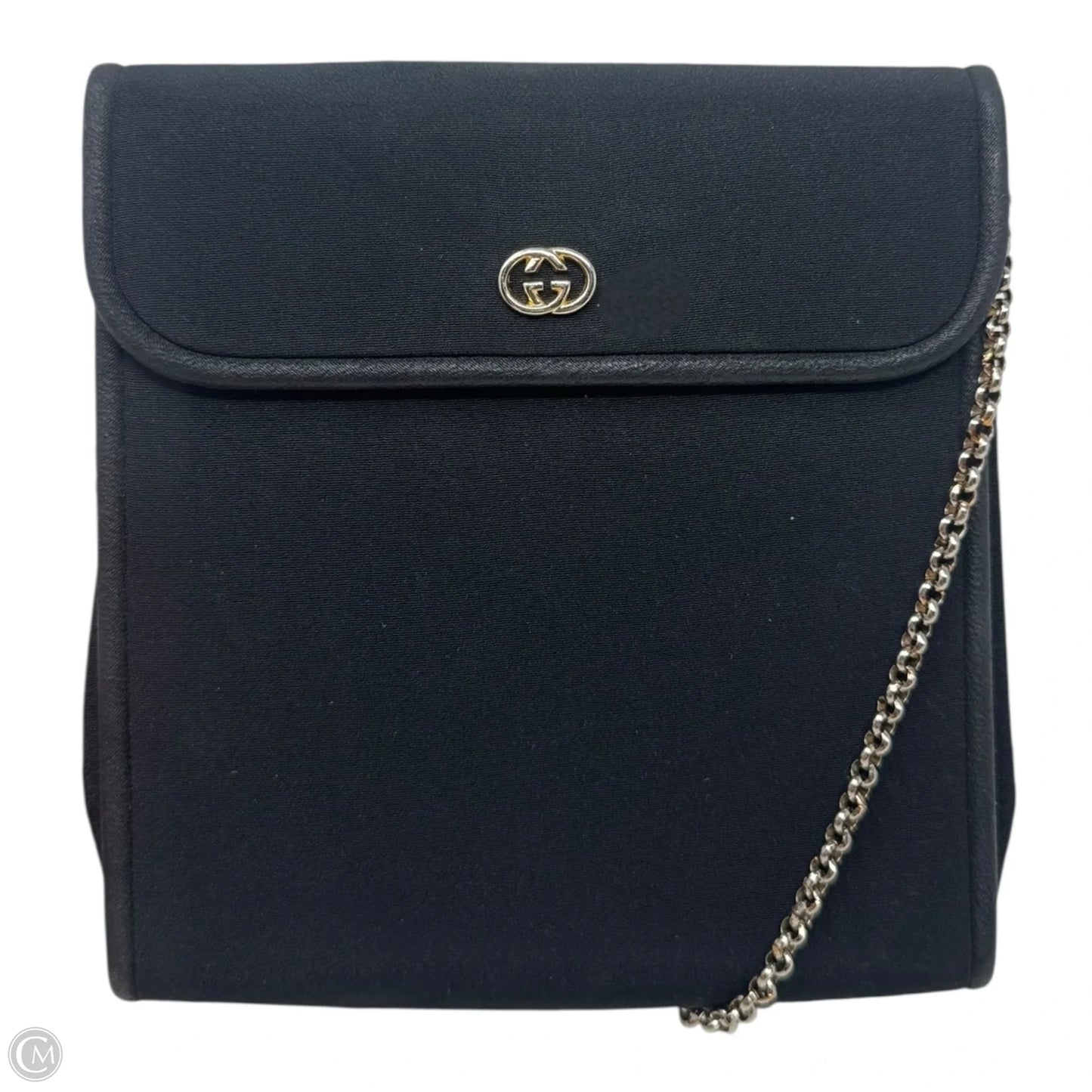 Vintage Canvas Chain Strap Crossbody Handbag Luxury Designer By Gucci, Size: Medium