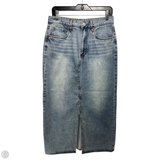 Front Slit Skirt Maxi By Blanknyc In Blue Denim, Size: 6