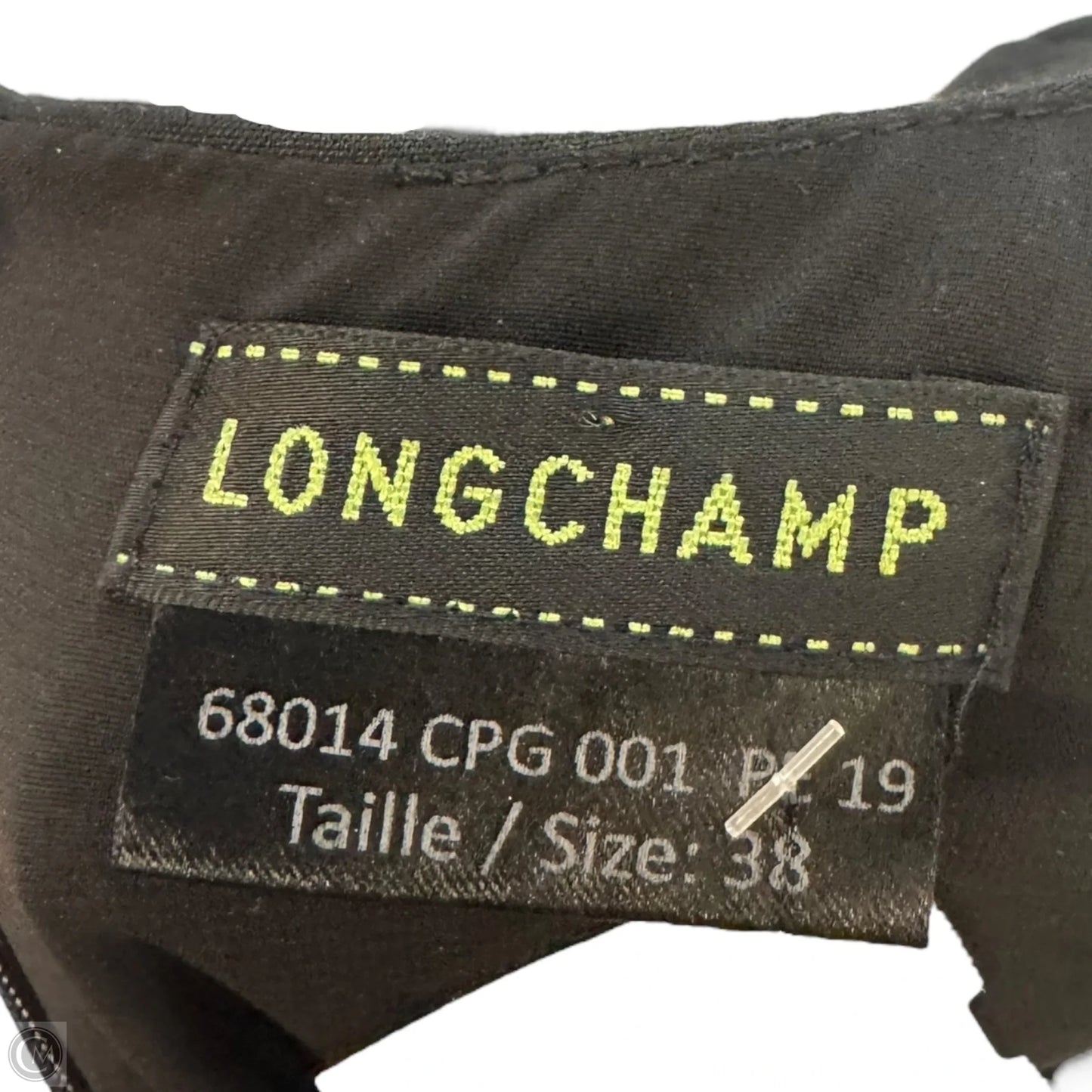 Top 3/4 Sleeve Designer By Longchamp In Black, Size: 6