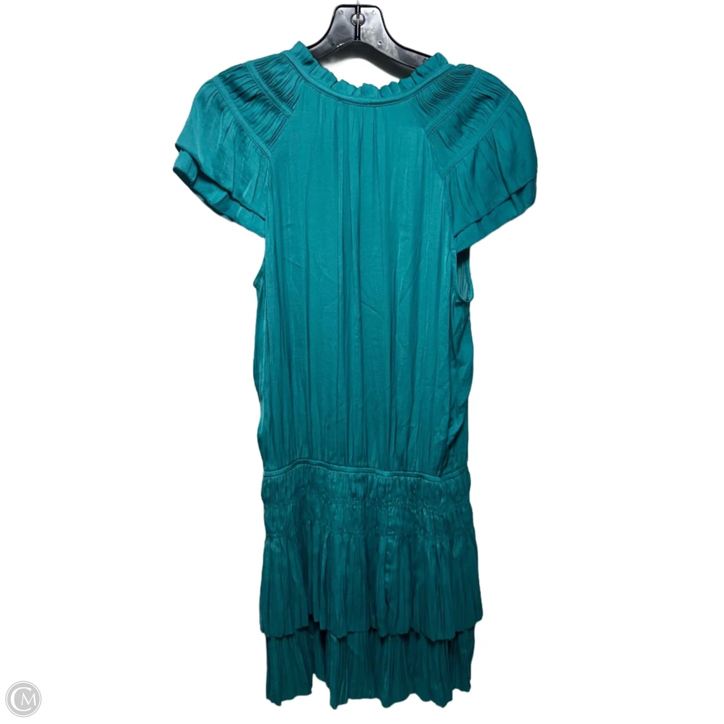 Ruffle Dress Casual Short By Current Air In Teal, Size: S