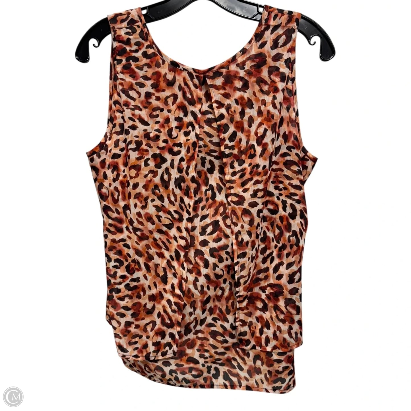 Top Sleeveless By Liverpool In Animal Print, Size: S