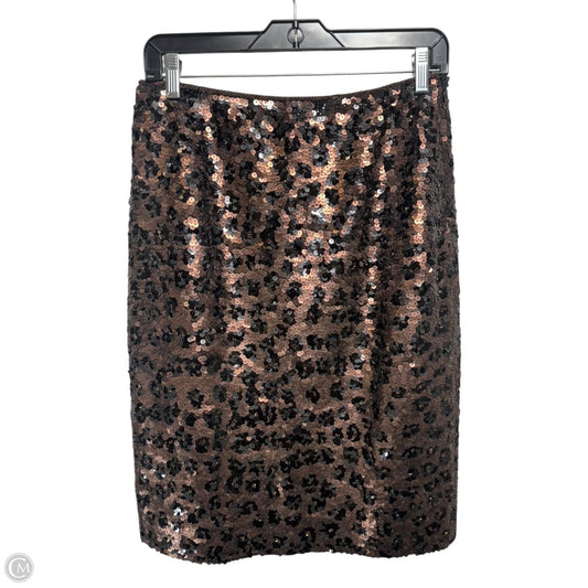Sequin Skirt Midi By Carlisle In Brown, Size: 6
