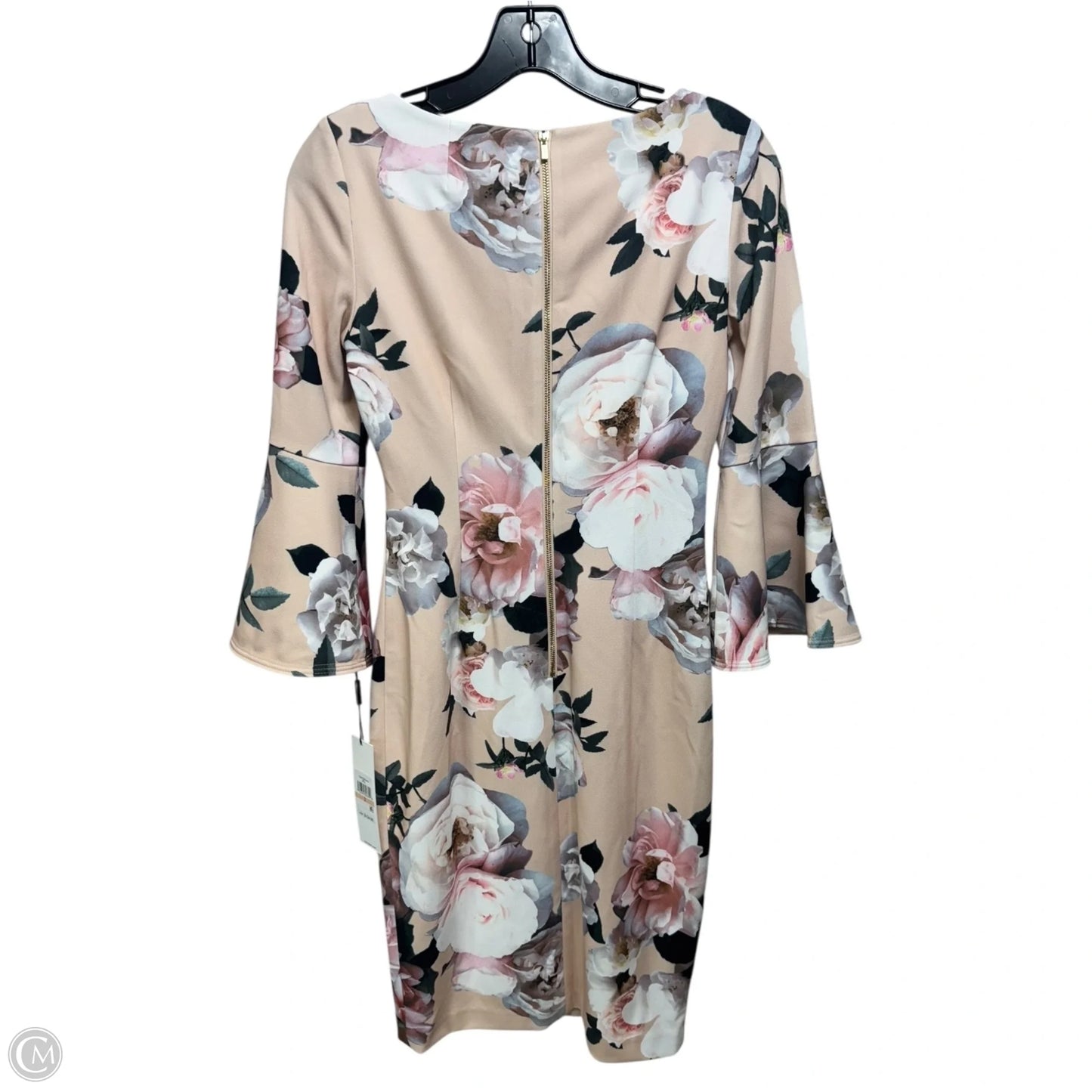 Dress Casual Midi By Calvin Klein In Floral Print, Size: 2