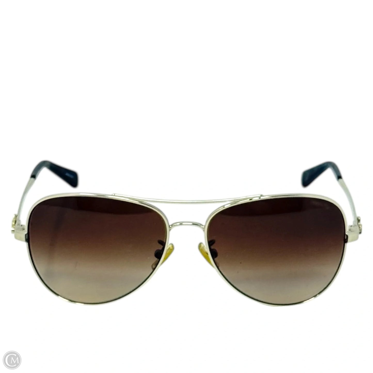 Horse And Carriage Metal Pilot Sunglasses Designer By Coach