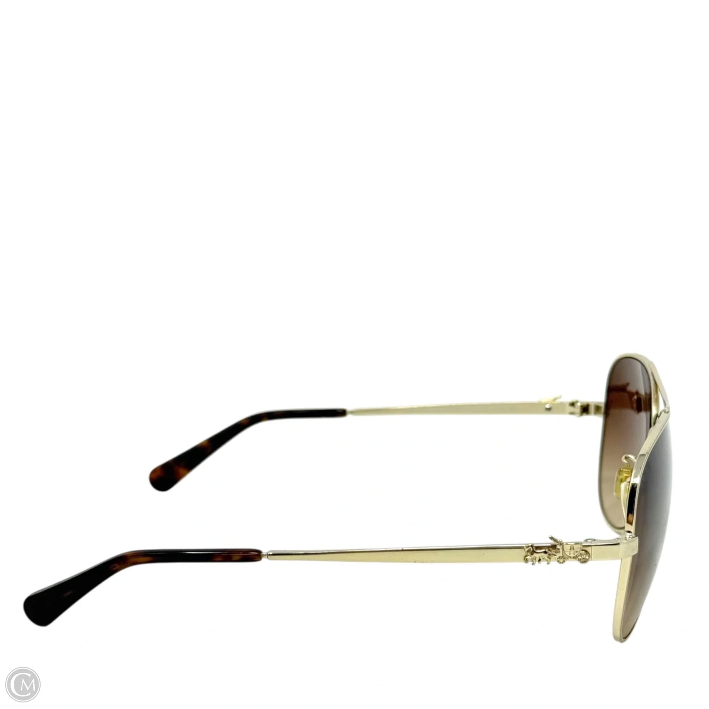 Horse And Carriage Metal Pilot Sunglasses Designer By Coach