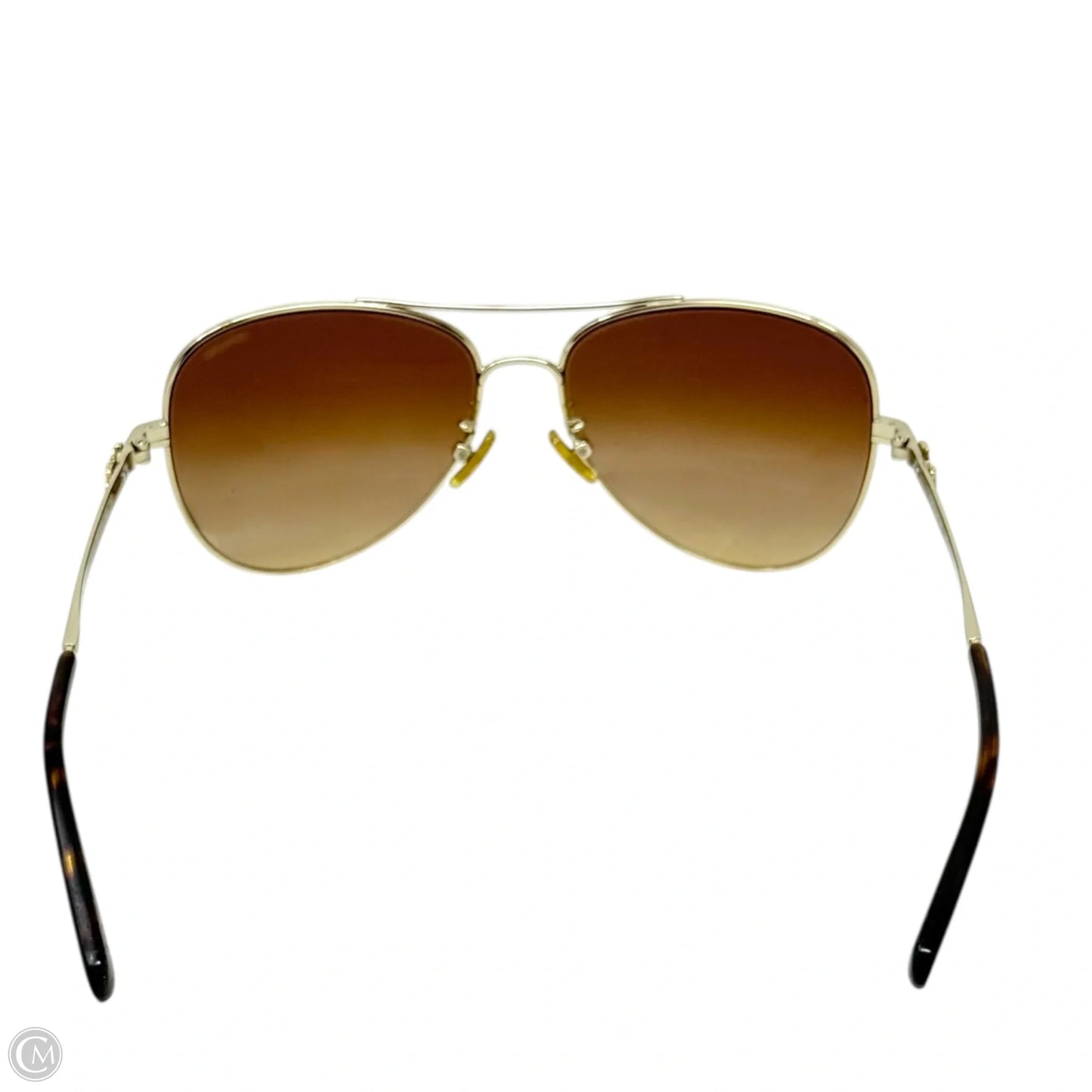 Horse And Carriage Metal Pilot Sunglasses Designer By Coach