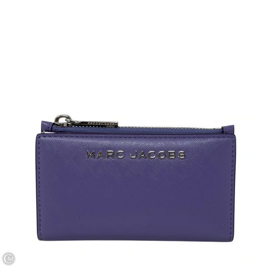 Medium Leather Compact Wallet Designer By Marc Jacobs, Size: Small