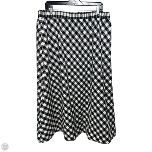 Skirt Maxi By Maeve In Checkered Pattern, Size: Xl