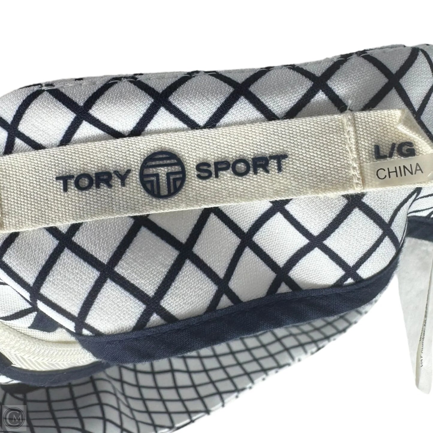 Athletic Skirt Designer By Tory Sport by Tory Burch In Blue & White, Size: L