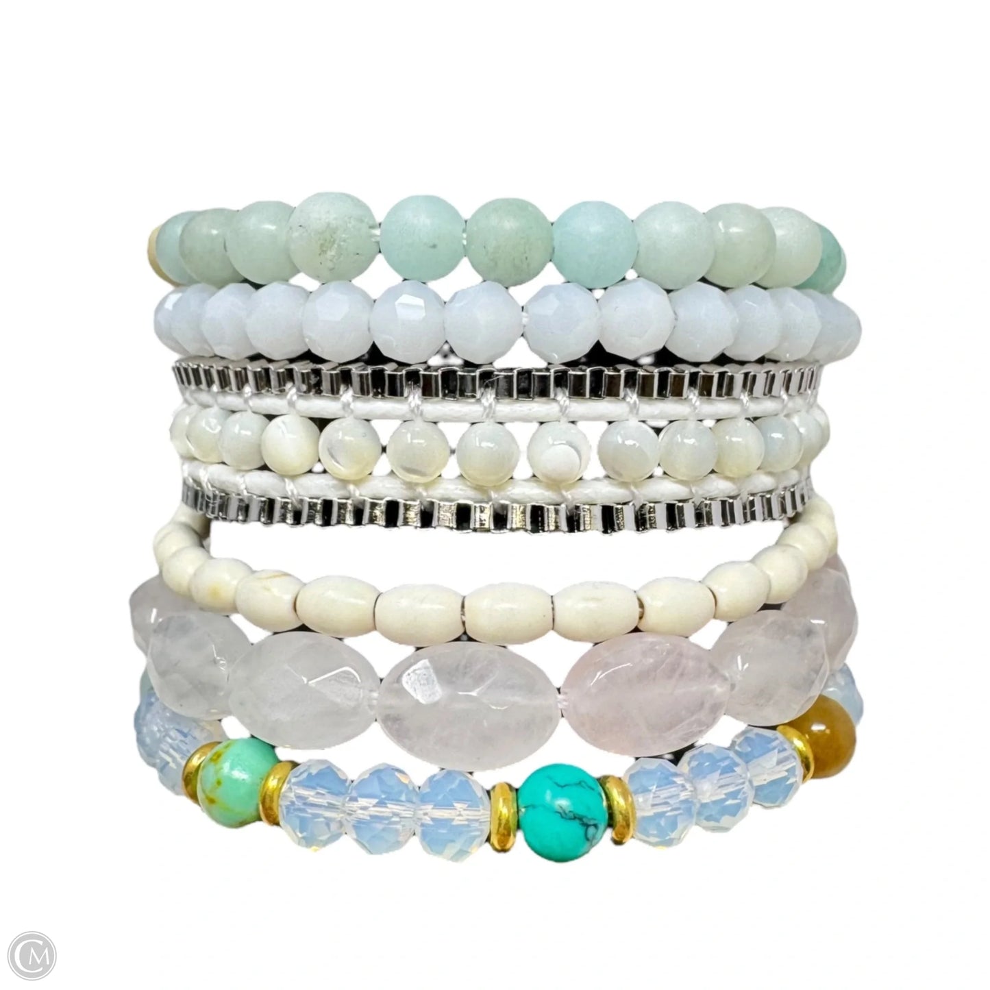 6 Strand Mixed Stone Beaded Bracelet Beaded By Victoria Emerson