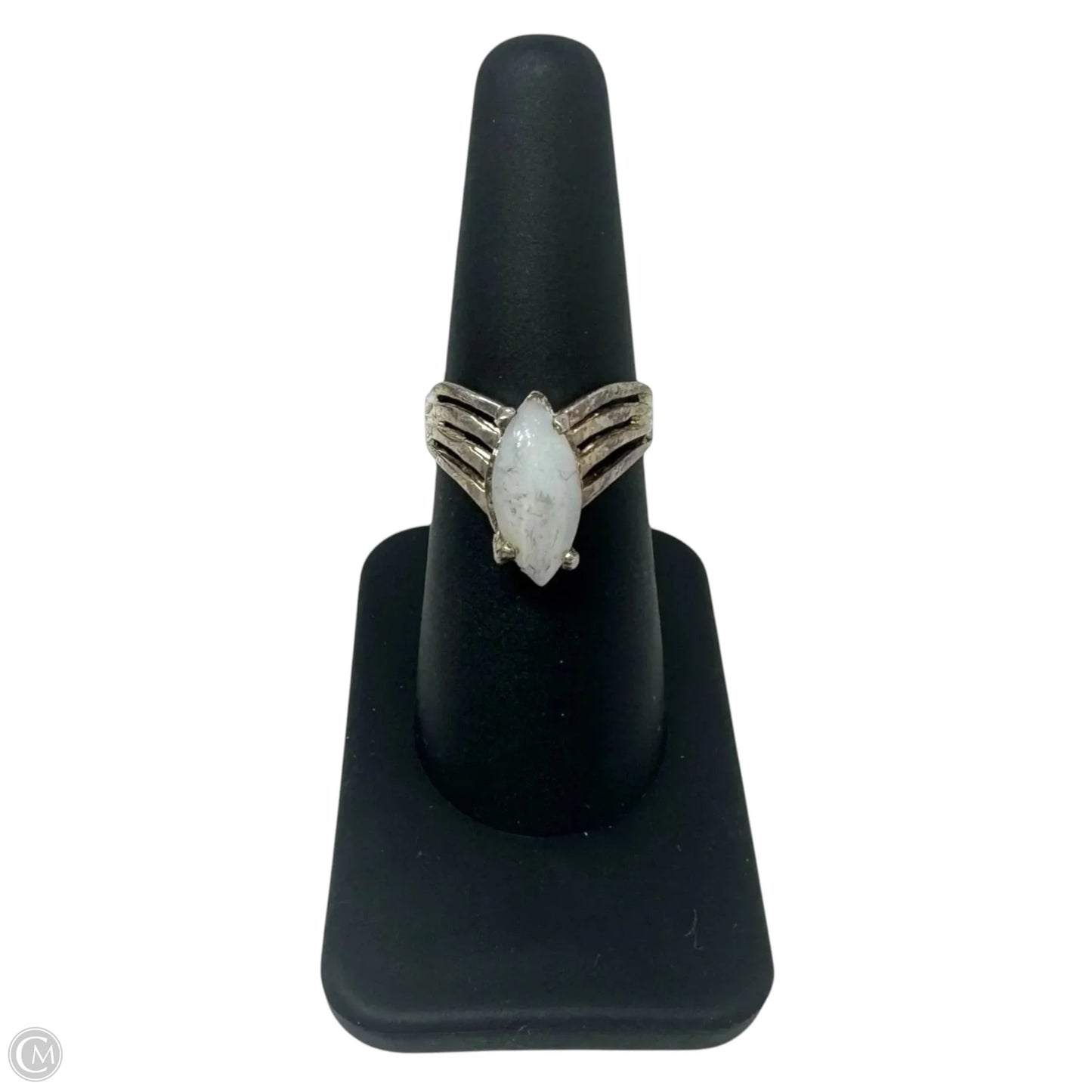 Vintage Sterling Silver & Stone Ring, Size: 7
