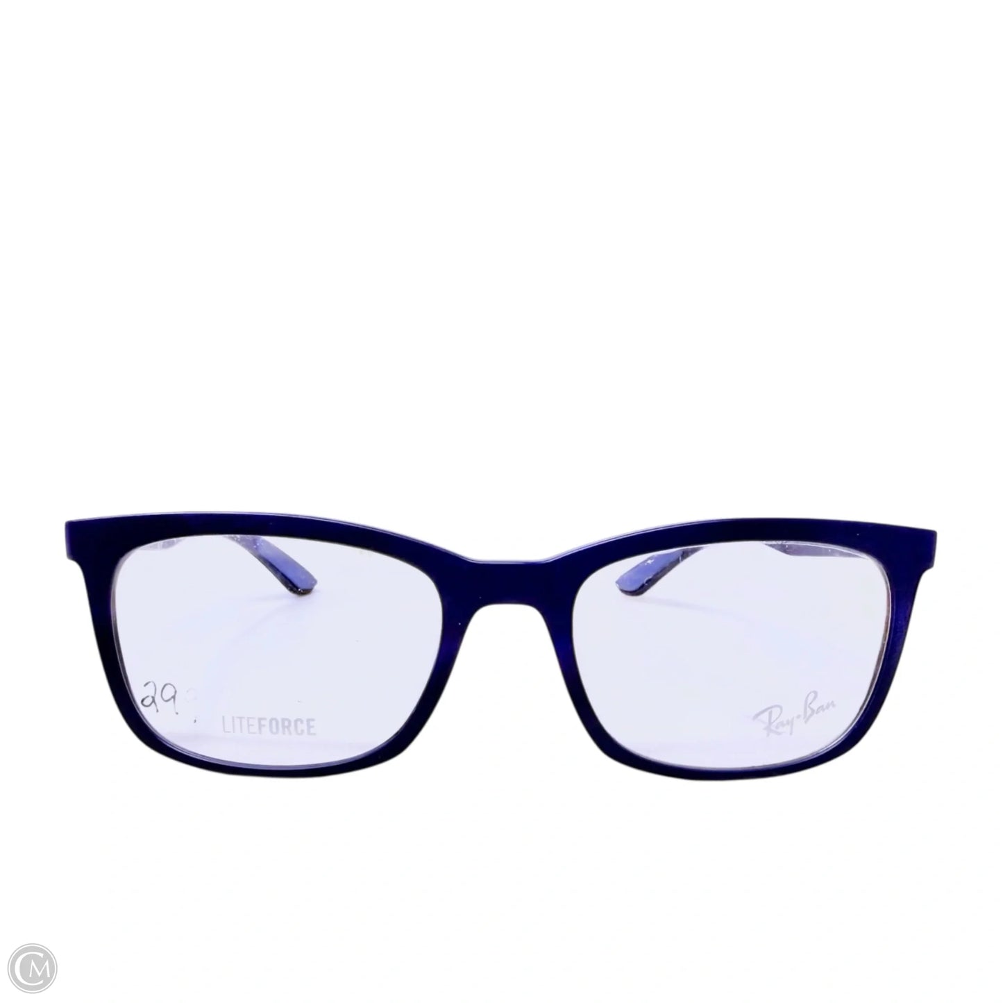 RB7230 Optics Eyeglasses In Matte Sand Blue Designer By Ray Ban
