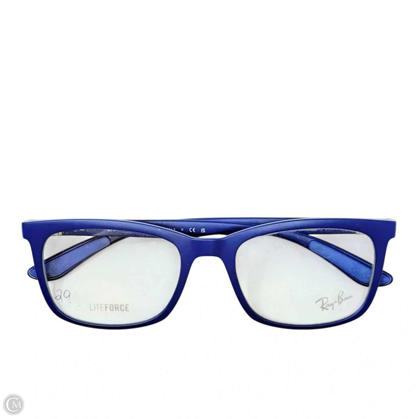 RB7230 Optics Eyeglasses In Matte Sand Blue Designer By Ray Ban