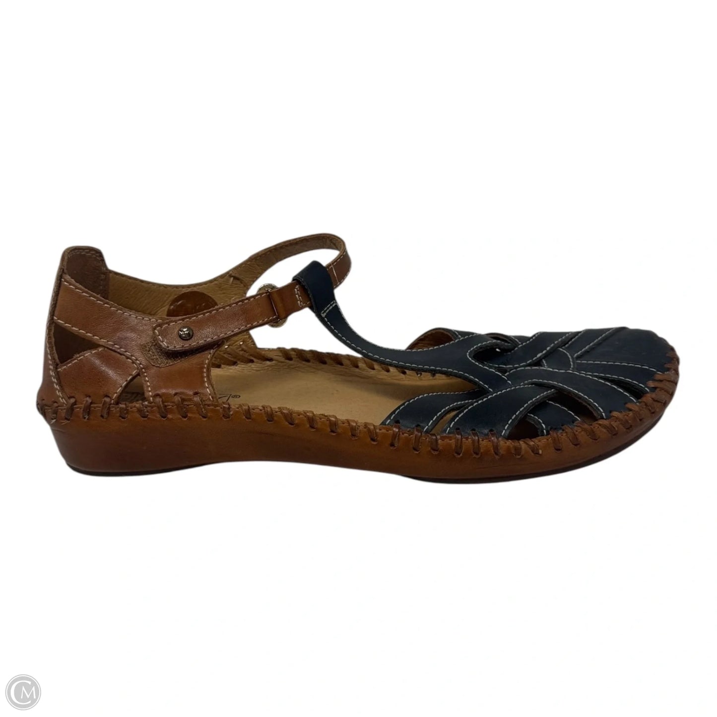 P. Vallarta Flats By Pikolinos In Blue & Brown, Size: 11