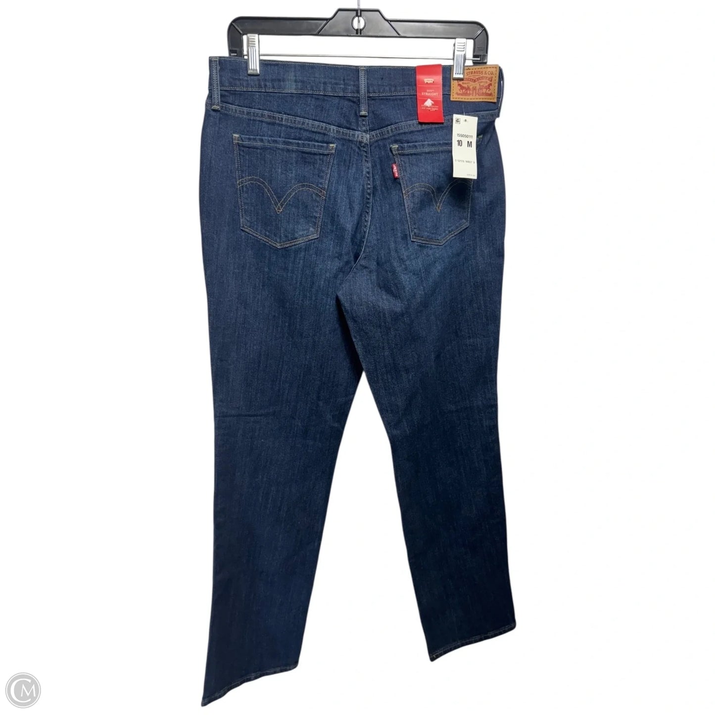 505 Jeans Straight By Levis In Blue Denim, Size: 10