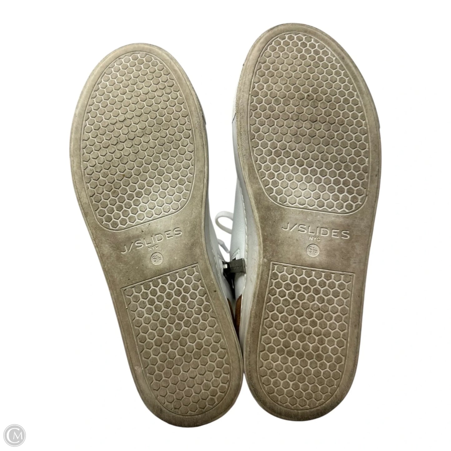 Shoes Athletic By J Slides In Cream & Tan, Size: 6.5