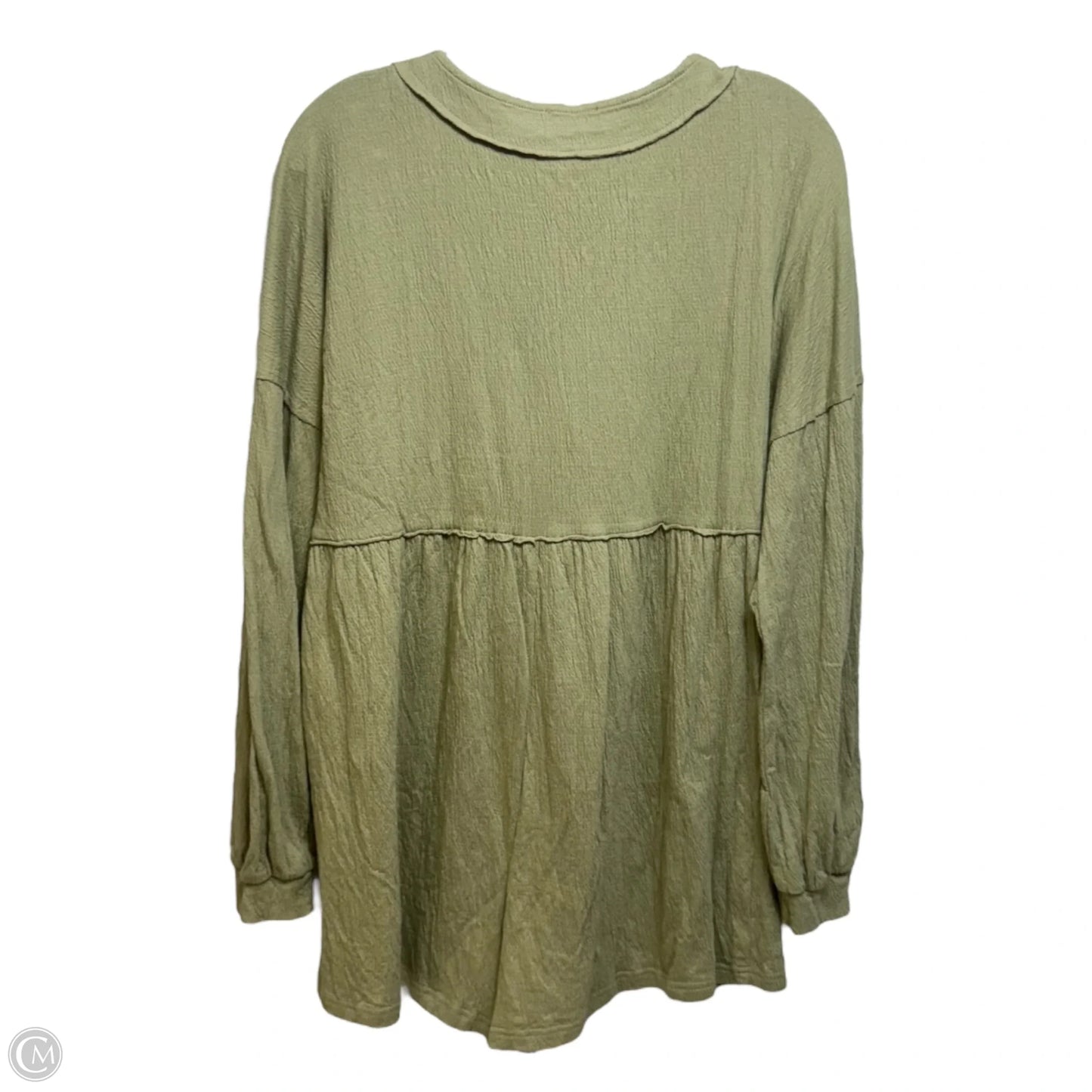 Long Sleeve Romper By Pink Lily In Green, Size: M