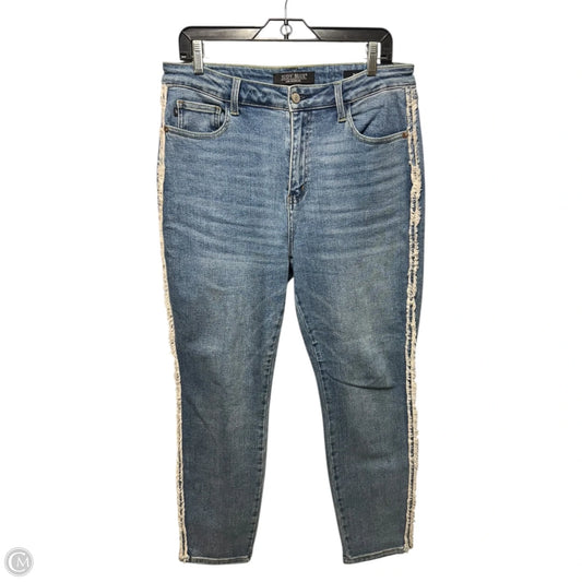 Jeans Skinny By Judy Blue In Blue Denim, Size: 12