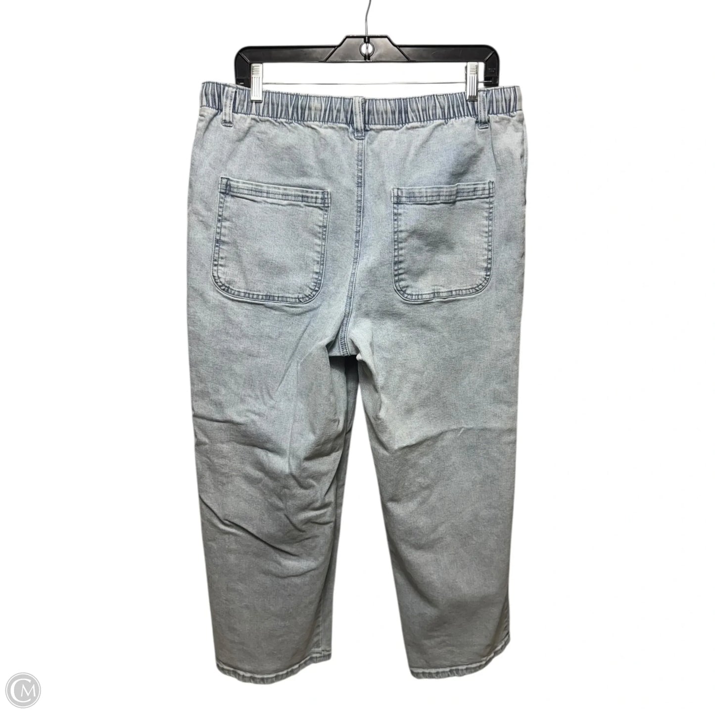Jeans Wide Leg By Studio Park In Blue Denim, Size: Mp