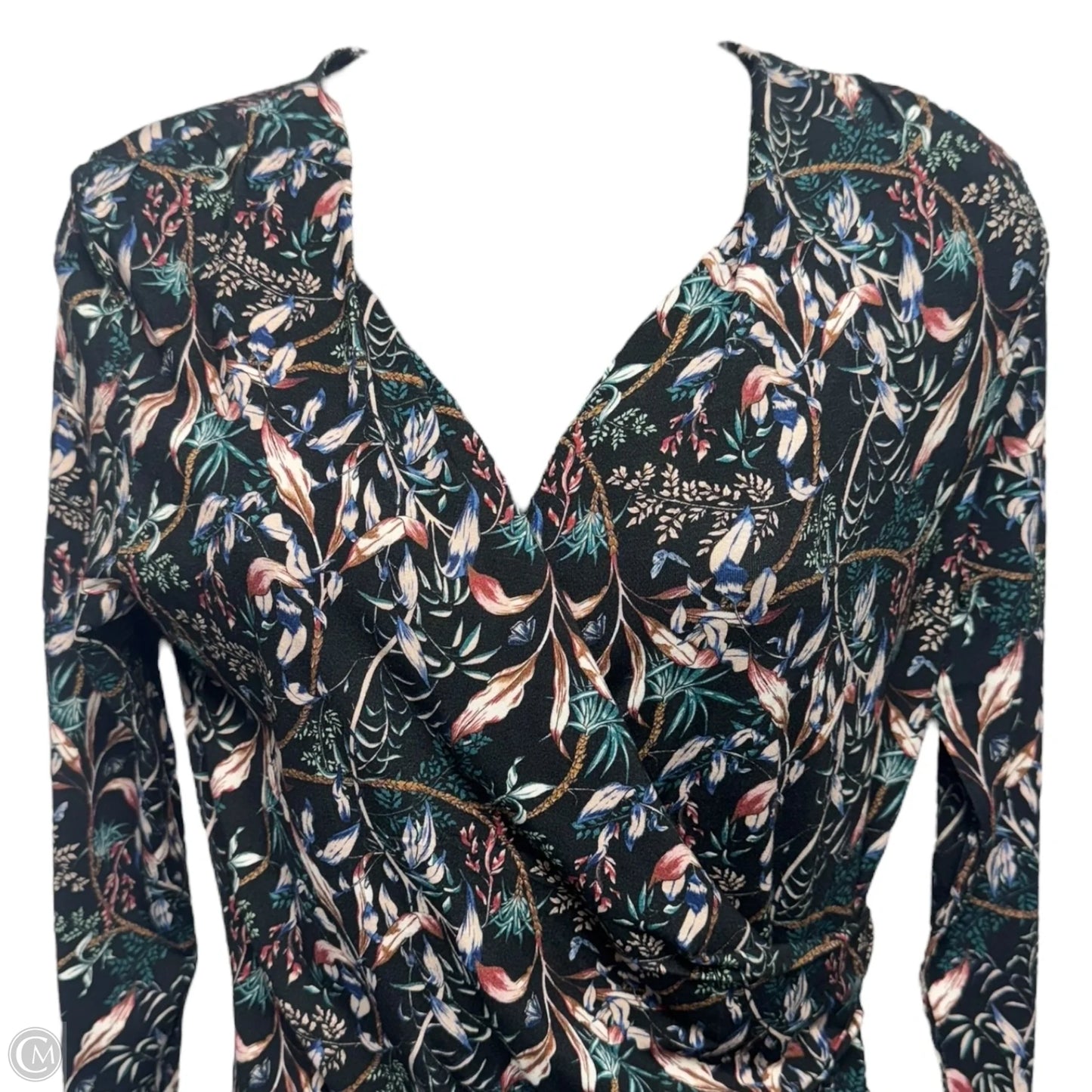 Long Sleeve Mid-Length Dress By La Fee Maraboutee In Floral Print, Size: Xs