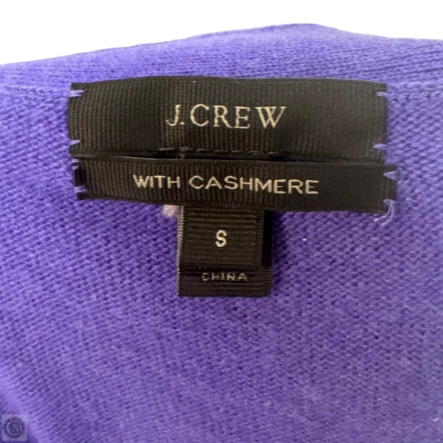 Wool & Cashmere Blend Sweater Cardigan By J. Crew In Purple, Size: S