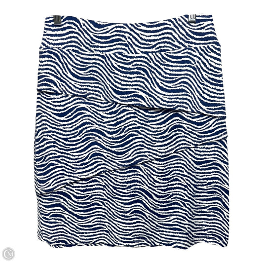 Skirt Mini & Short By J Mclaughlin In Blue & White, Size: S
