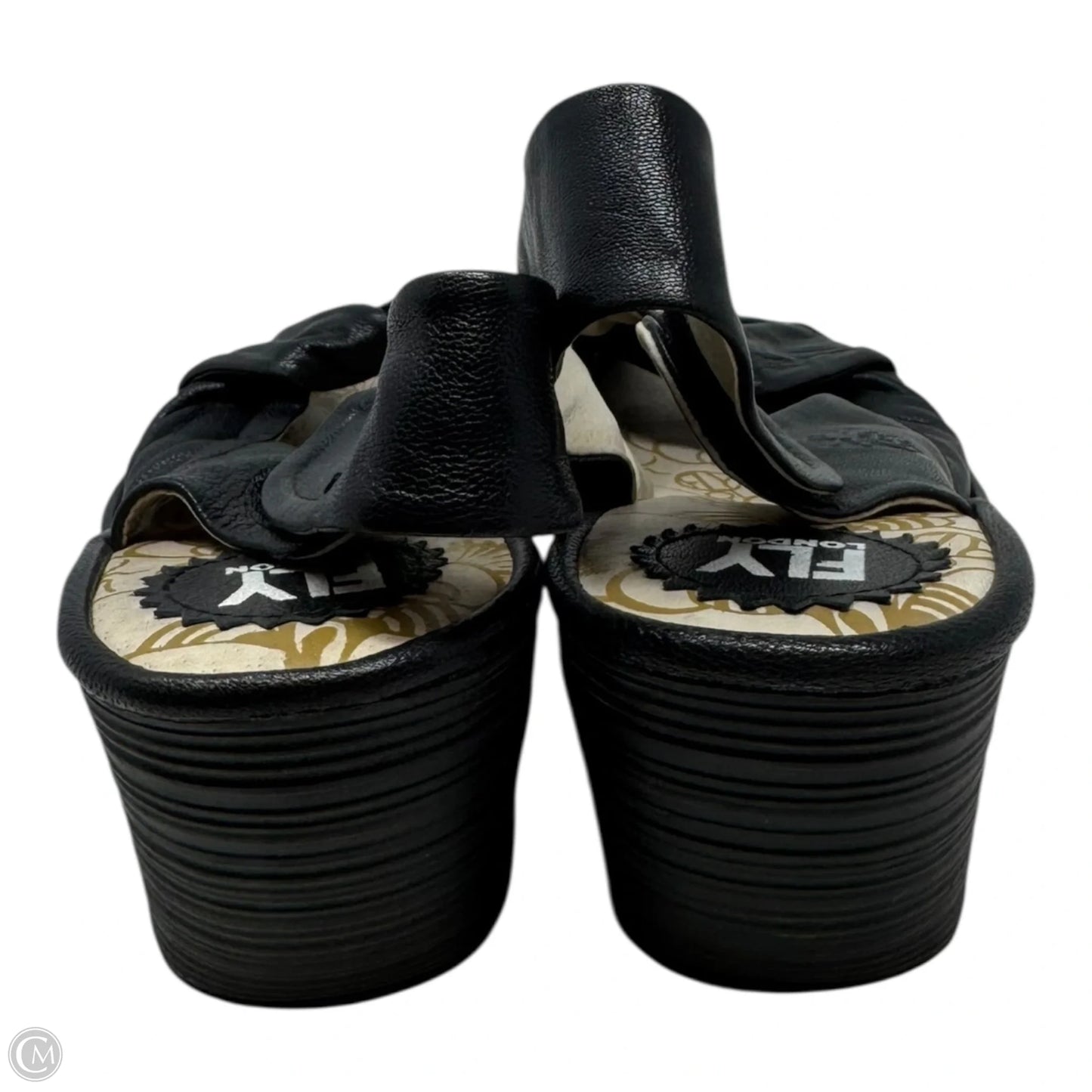 Yakin Sandals Heels Platform By Fly London In Black, Size: 10