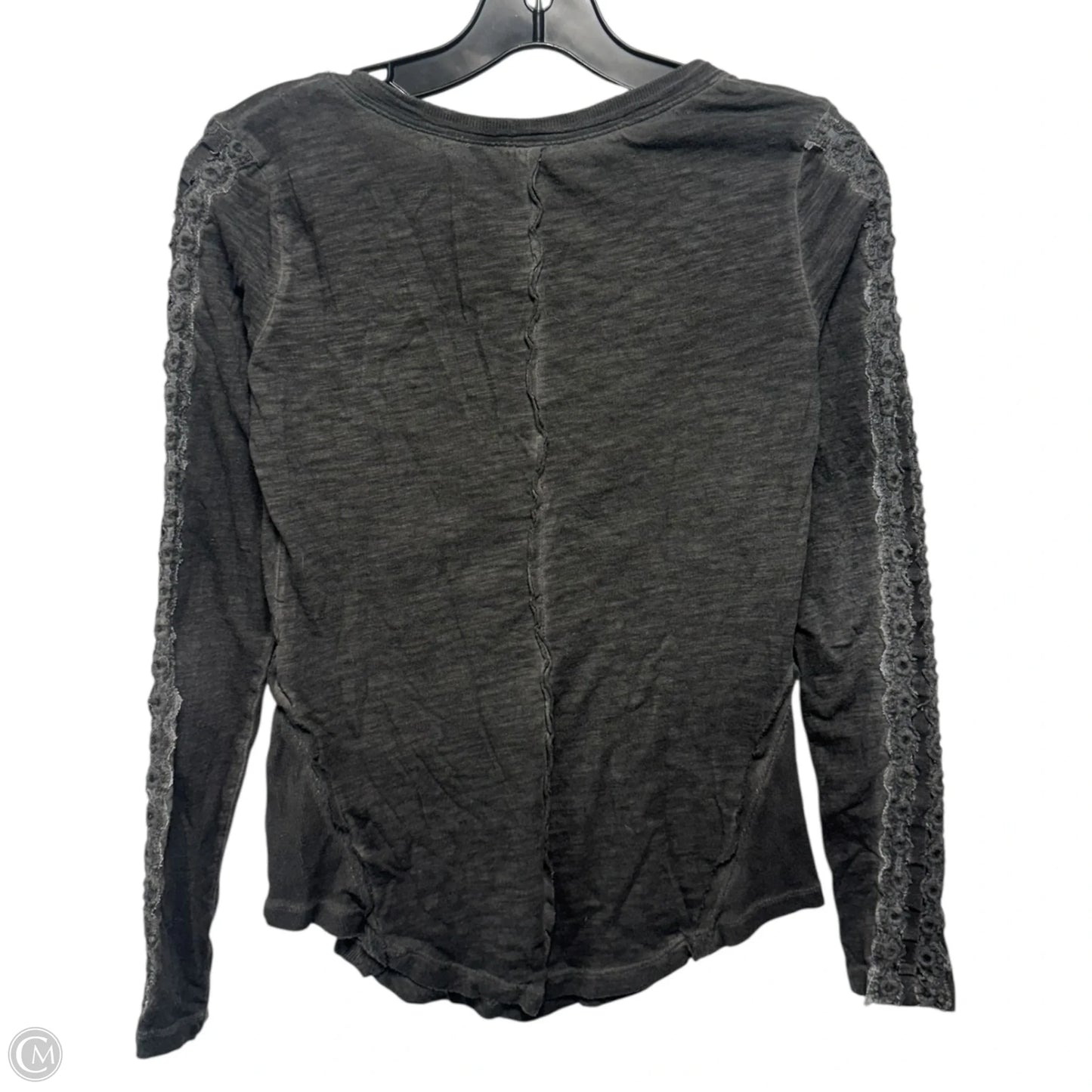 Shell Stitch Henley Shirt By Free People In Grey, Size: XS