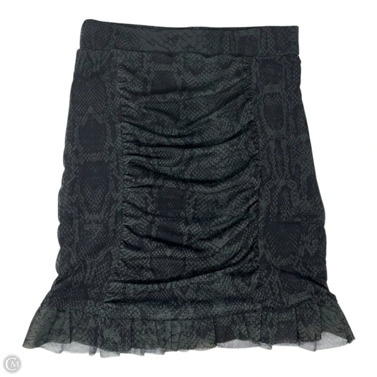 Romi Mesh Mini Skirt By Free People In Snakeskin Print, Size: XS