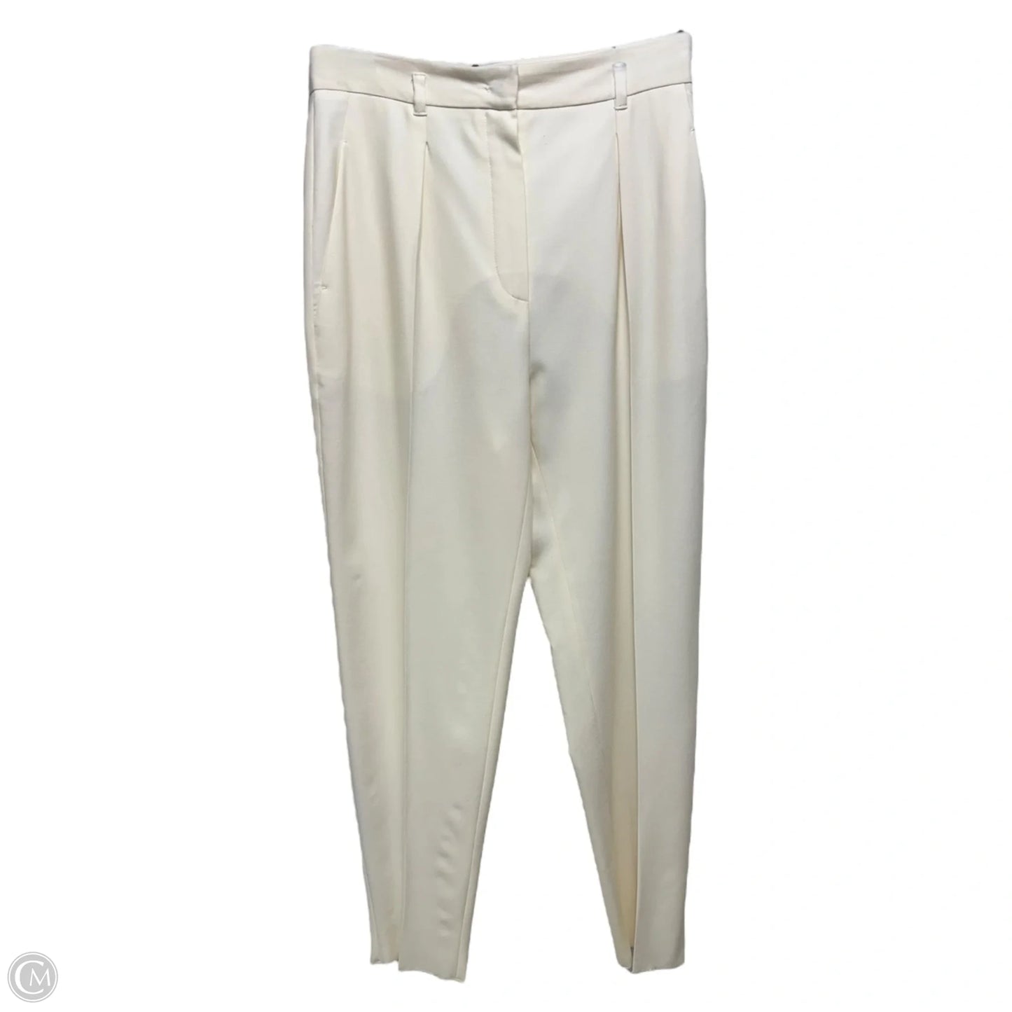 Briose Trouser Pants Designer By Max Mara Studio In Cream, Size: 10