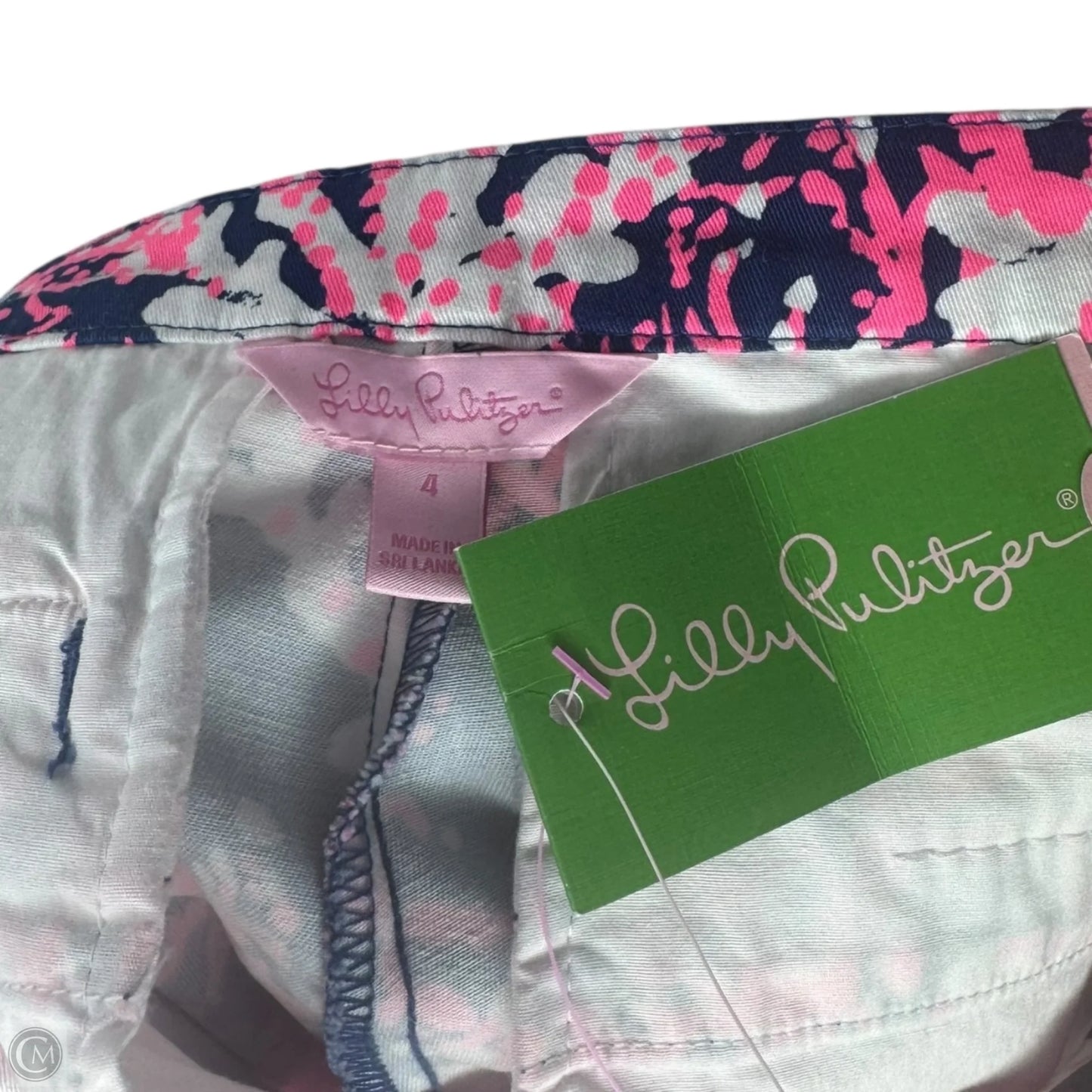 Hazelle Stretch Shorts Designer By Lilly Pulitzer In Nauti Navy Beyond The Sea , Size: 4