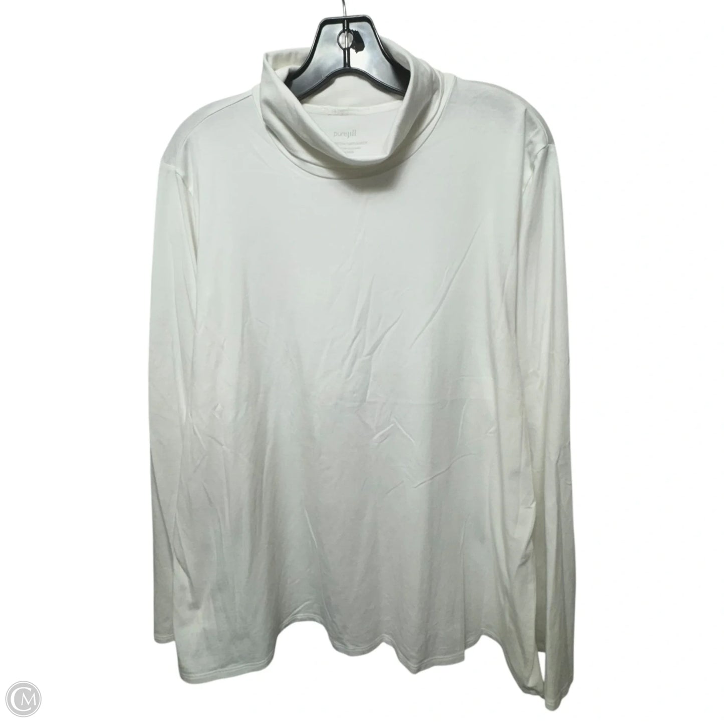 Top Long Sleeve By Pure Jill In White, Size: Xl