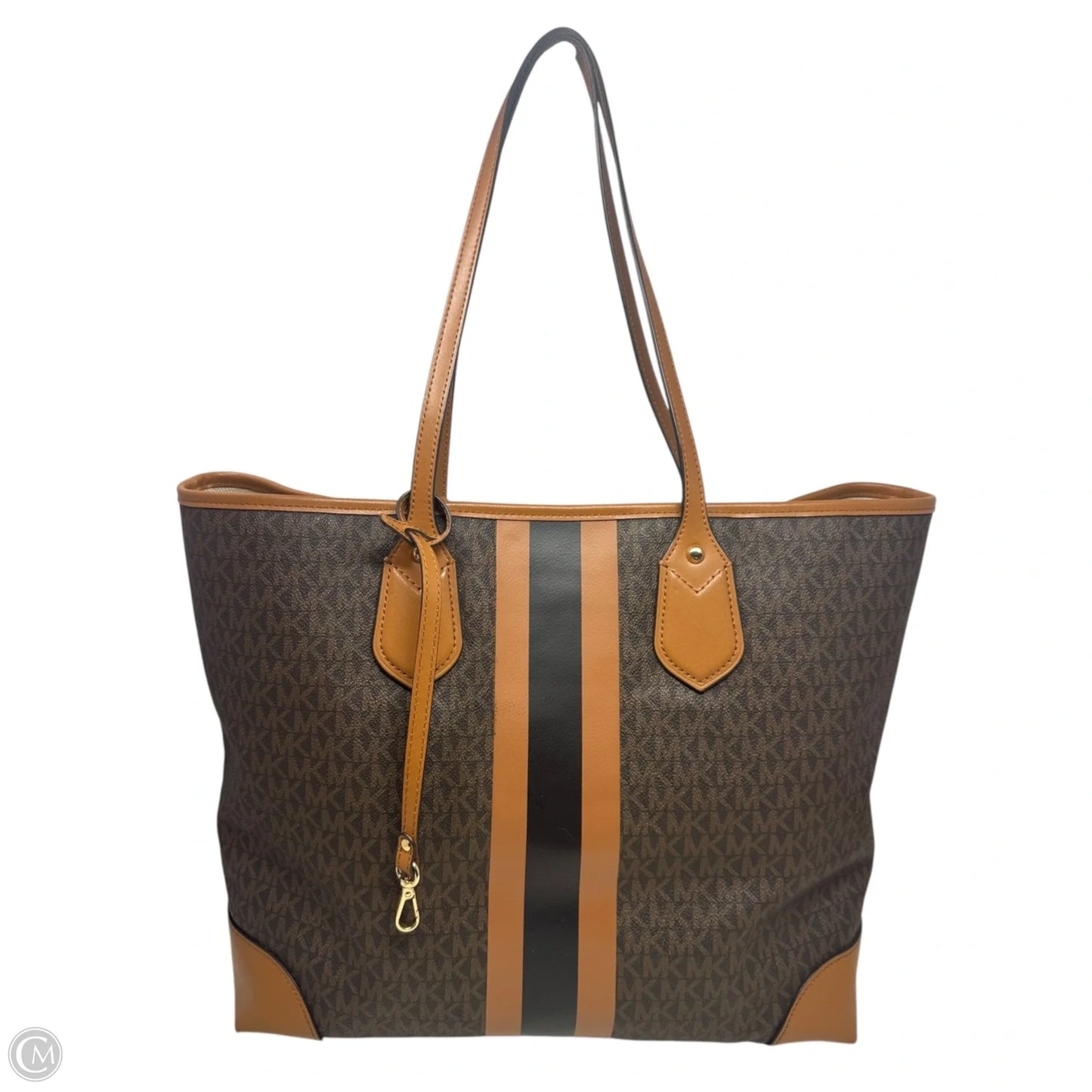 Eva Stripe Logo Tote By Michael By Michael Kors, Size: Large