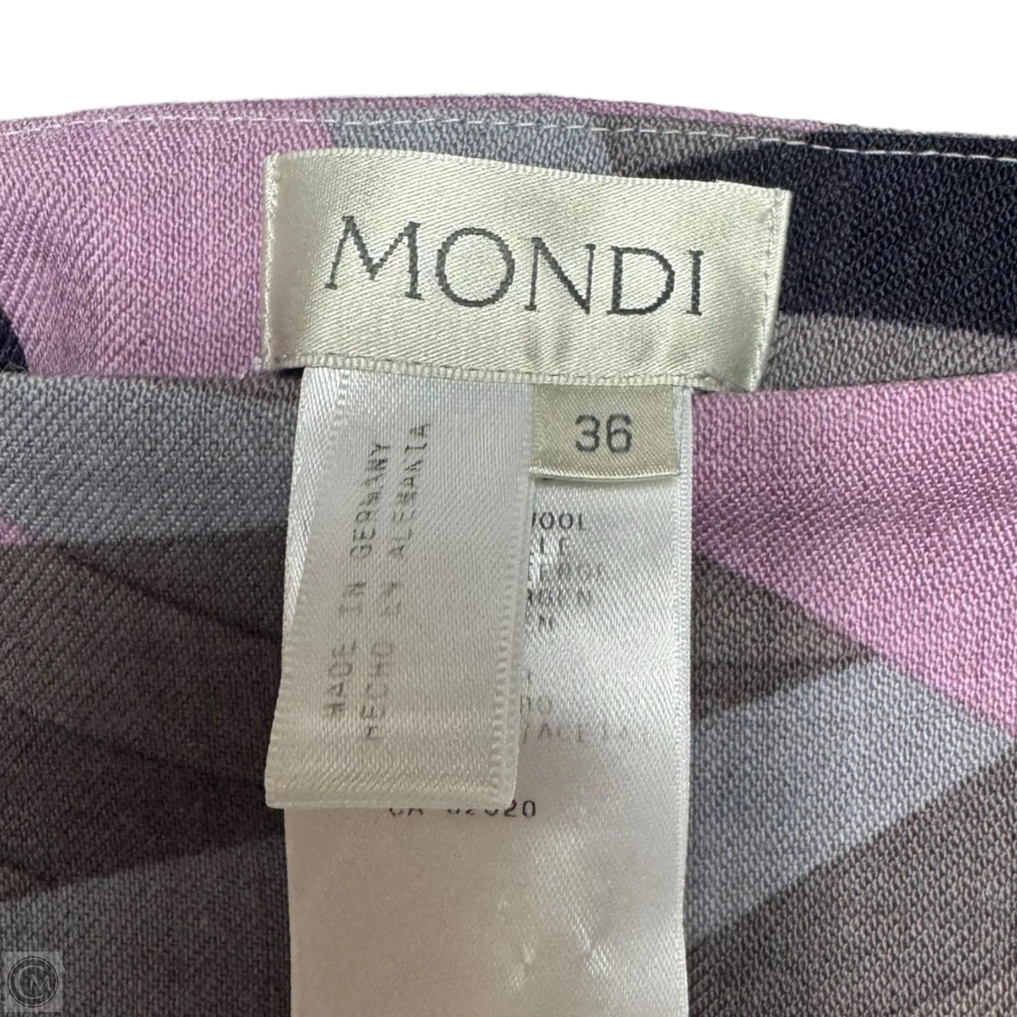 Abstract Print Wool Skirt Maxi By Mondi In Multi-colored, Size: 4