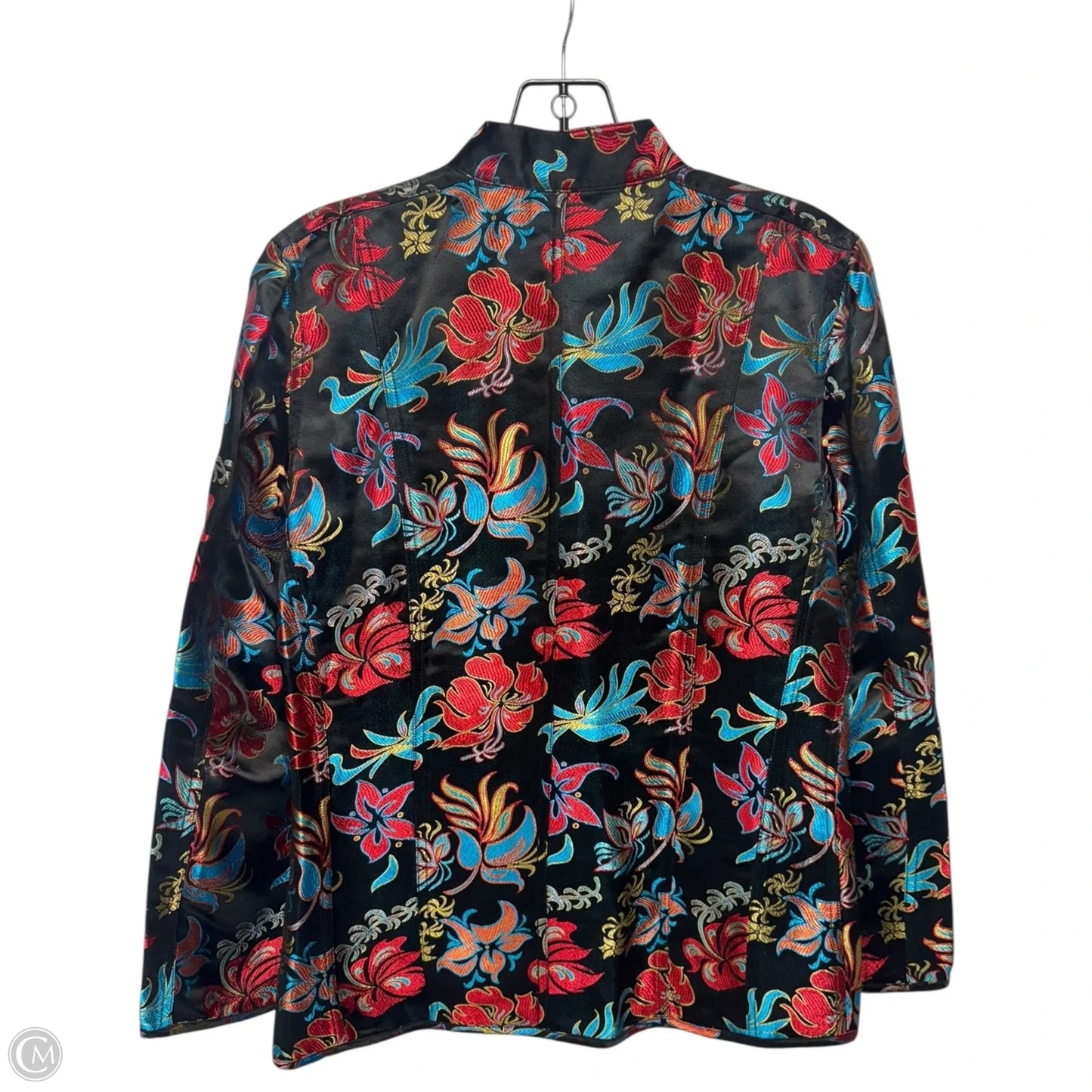 Jacket By Chicos In Floral Print, Size: 4