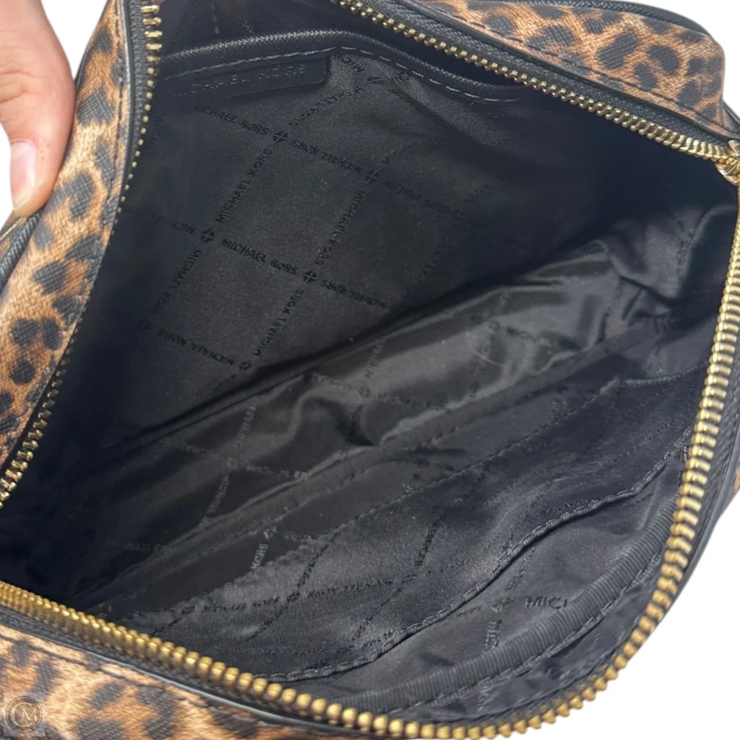 Leopard Crossbody Handbag By Michael By Michael Kors, Size: Small