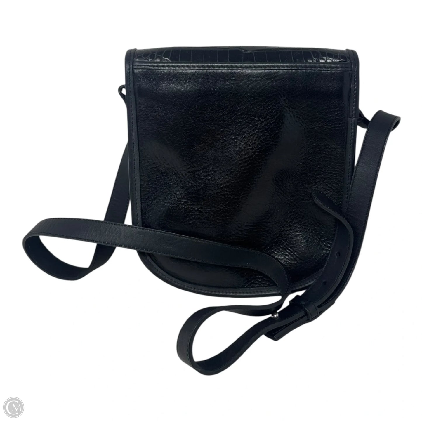 Vintage Saddlebag Crossbody Handbag Leather By Brighton, Size: Small