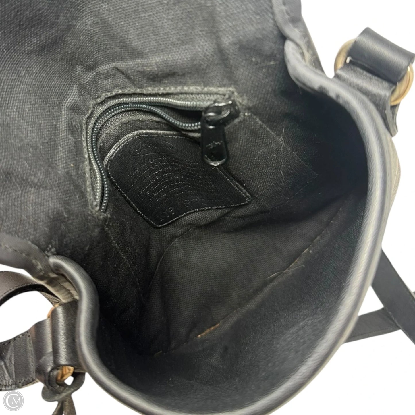 Vintage Saddlebag Crossbody Handbag Leather By Brighton, Size: Small