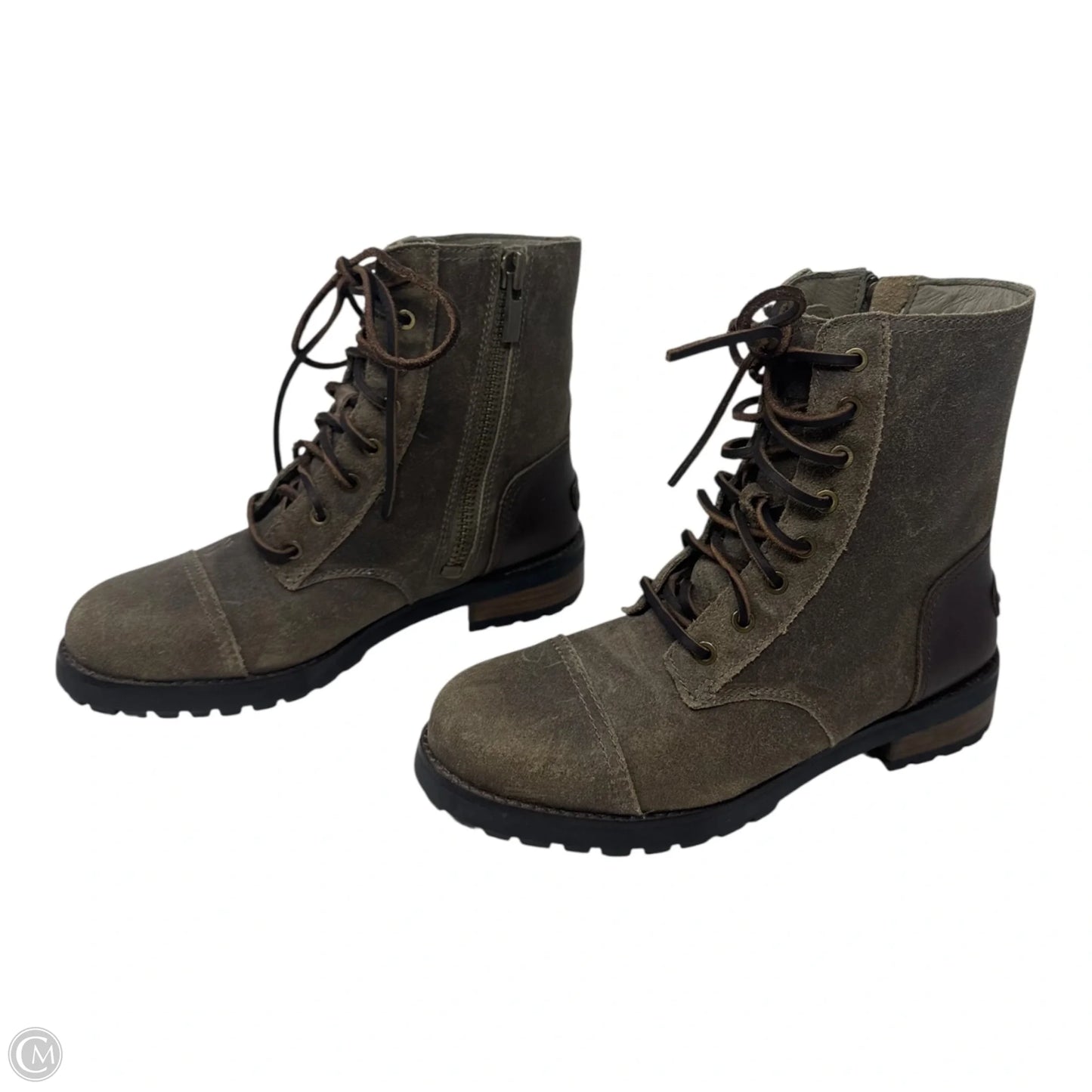 Boots Designer By Ugg In Taupe, Size: 6.5