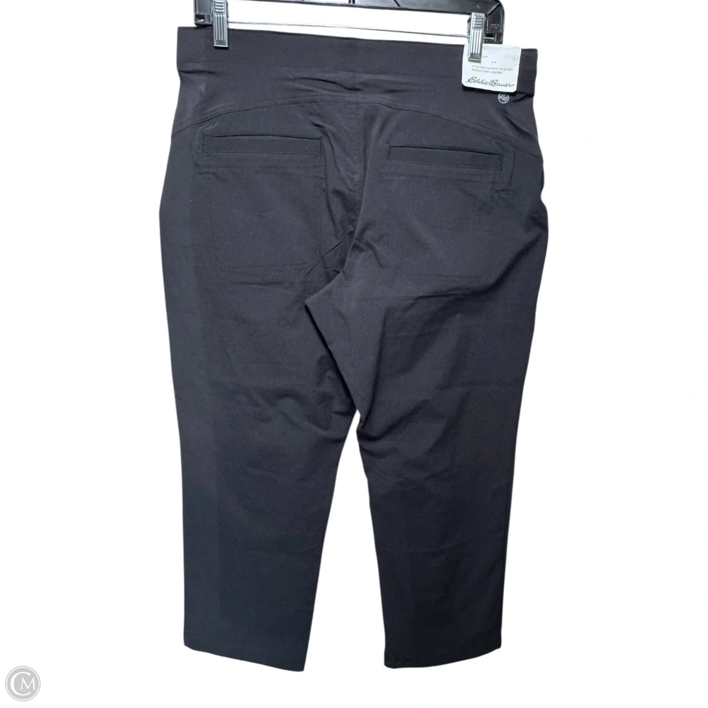WR Horizon HR Crop Athletic Pants By Eddie Bauer In Black, Size: 10