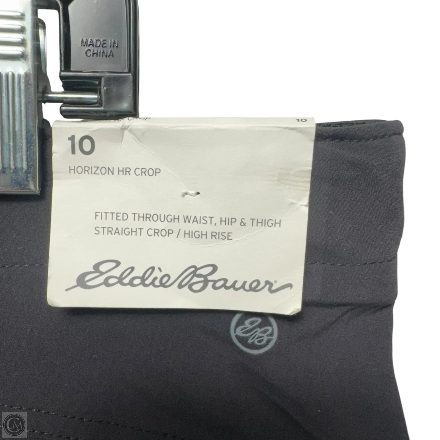 WR Horizon HR Crop Athletic Pants By Eddie Bauer In Black, Size: 10