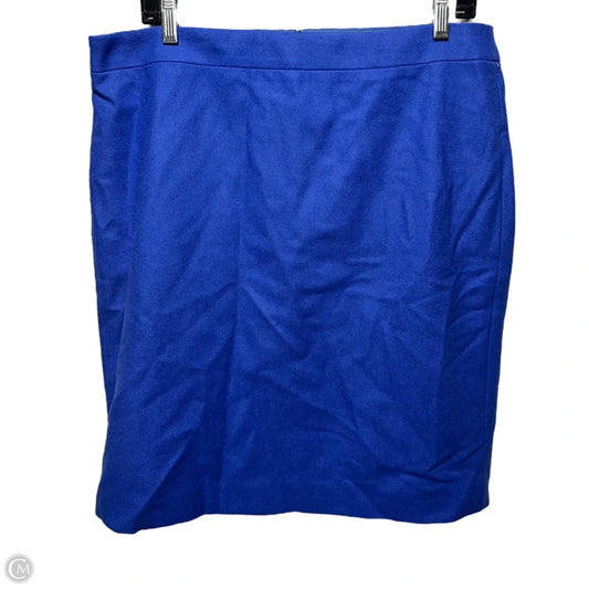 Wool Blend Skirt Mini & Short By J. Crew In Blue, Size: 14