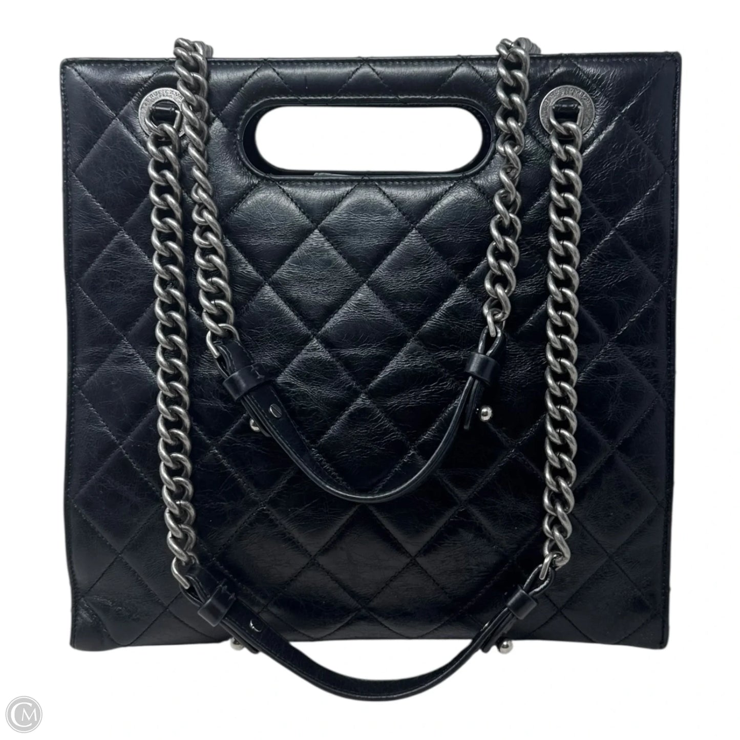 Boy Quilted Shopper Shoulder Handbag Luxury Designer By Chanel, Size: Medium