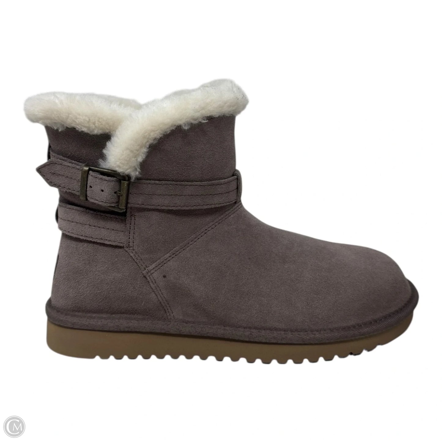 Boots Ankle Flats By Koolaburra By Ugg In Taupe, Size: 8