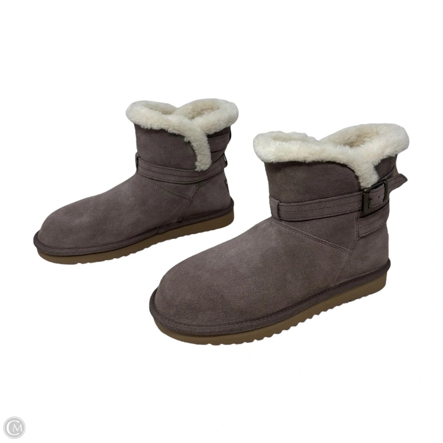 Boots Ankle Flats By Koolaburra By Ugg In Taupe, Size: 8
