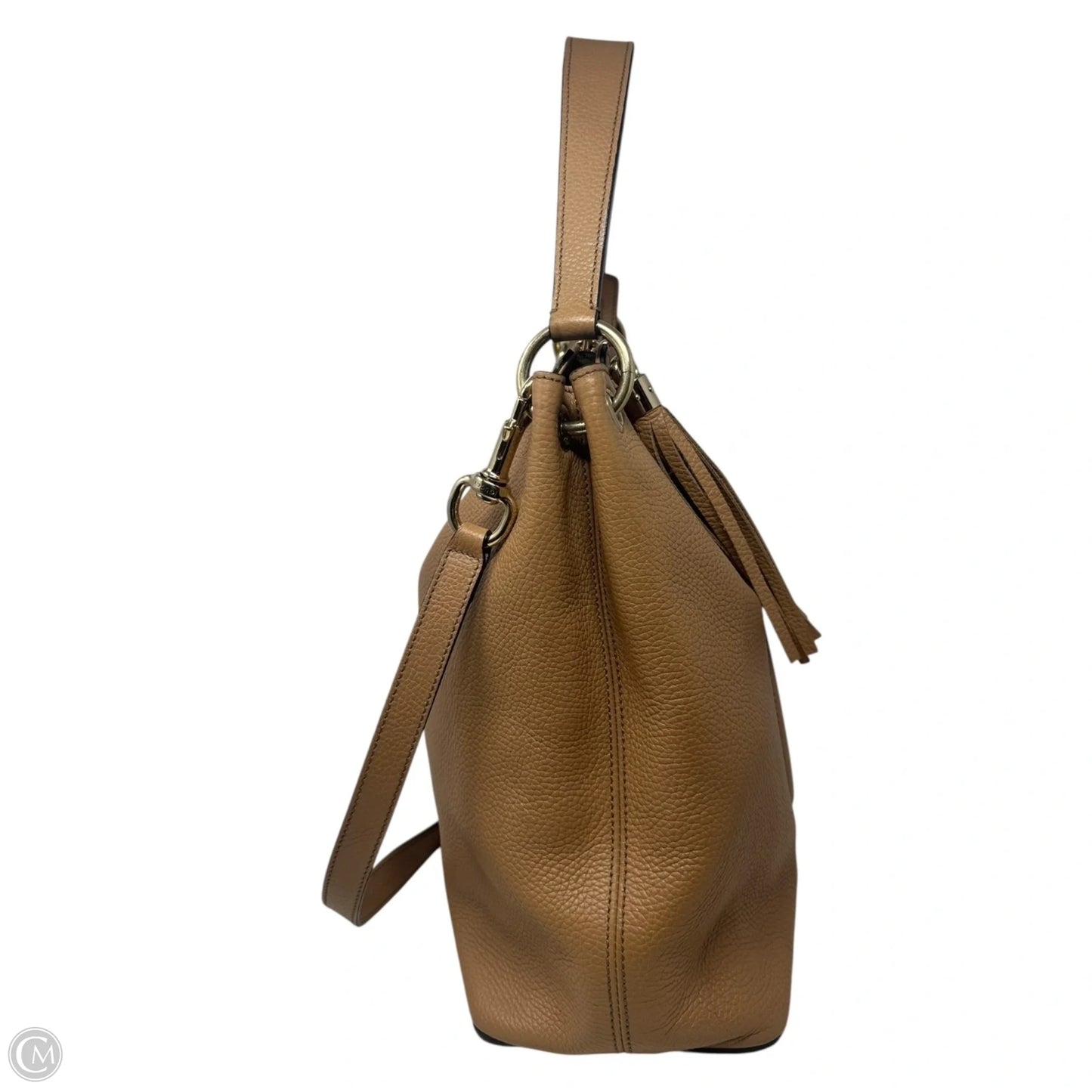 Soho Pebbled Leather Convertible Hobo Bag Luxury Designer By Gucci, Size: Large
