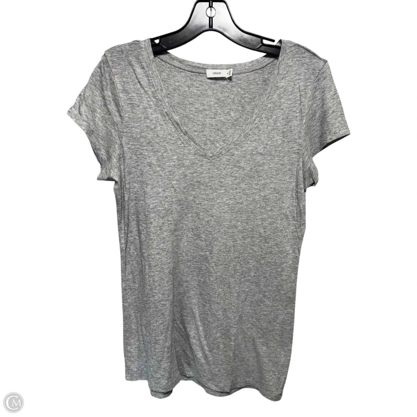 Top Short Sleeve By Vince In Grey, Size: M